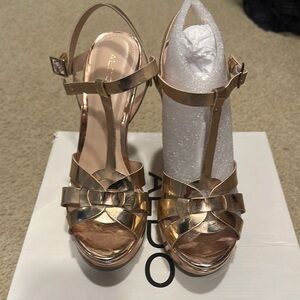 ALDO Rose Gold Women's Strappy Heels Never Worn